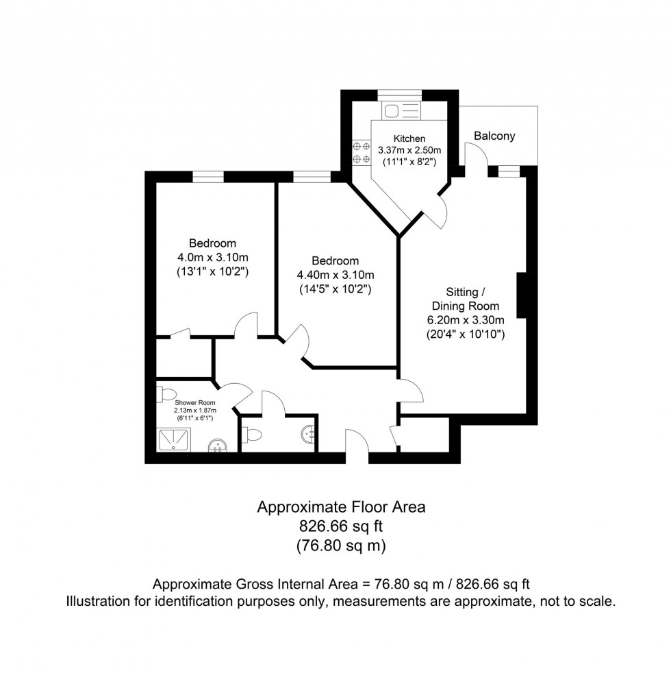 Floorplan for St. Johns Road, Tunbridge Wells, TN4