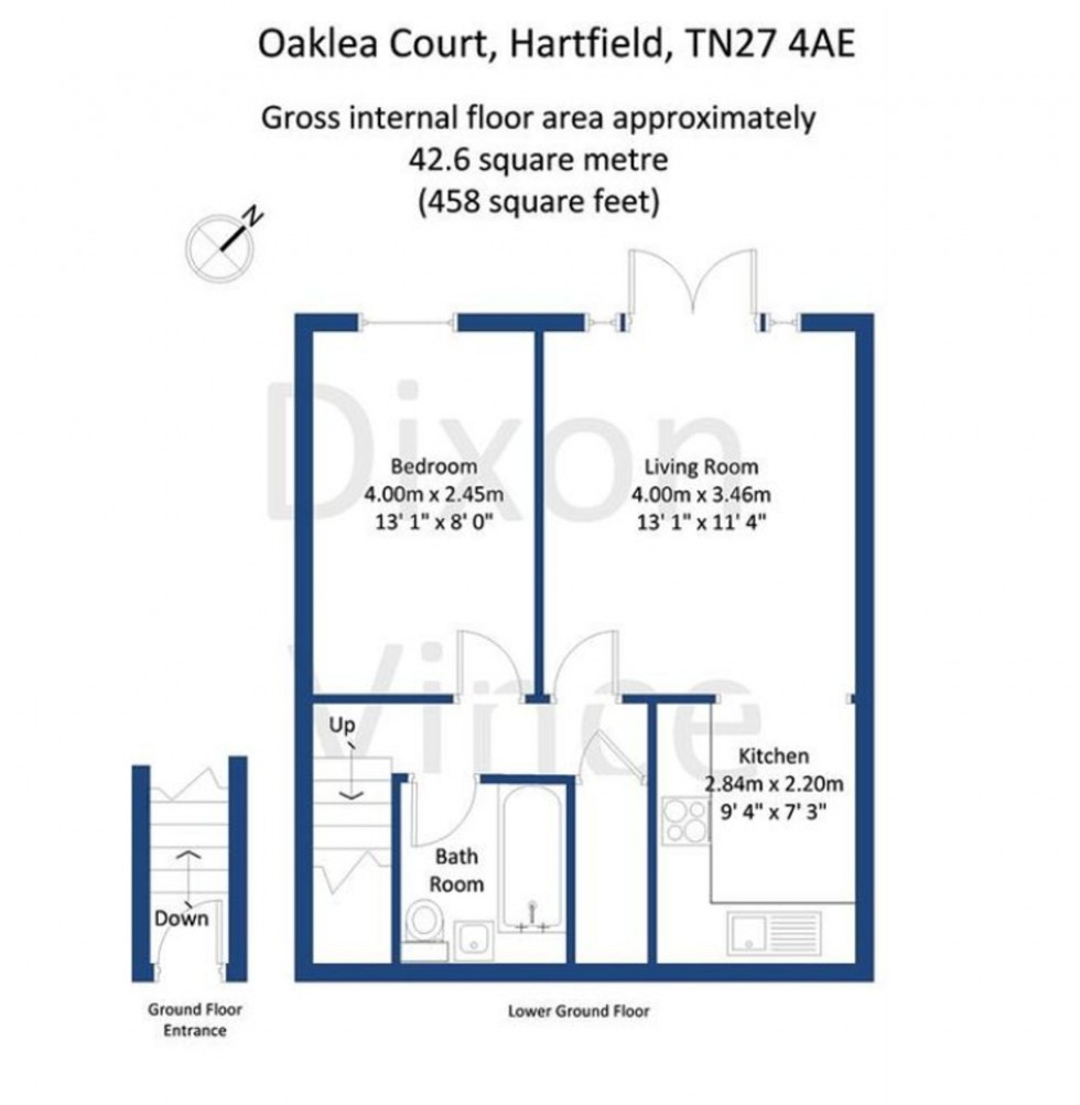 Floorplan for High Street, Hartfield, TN7