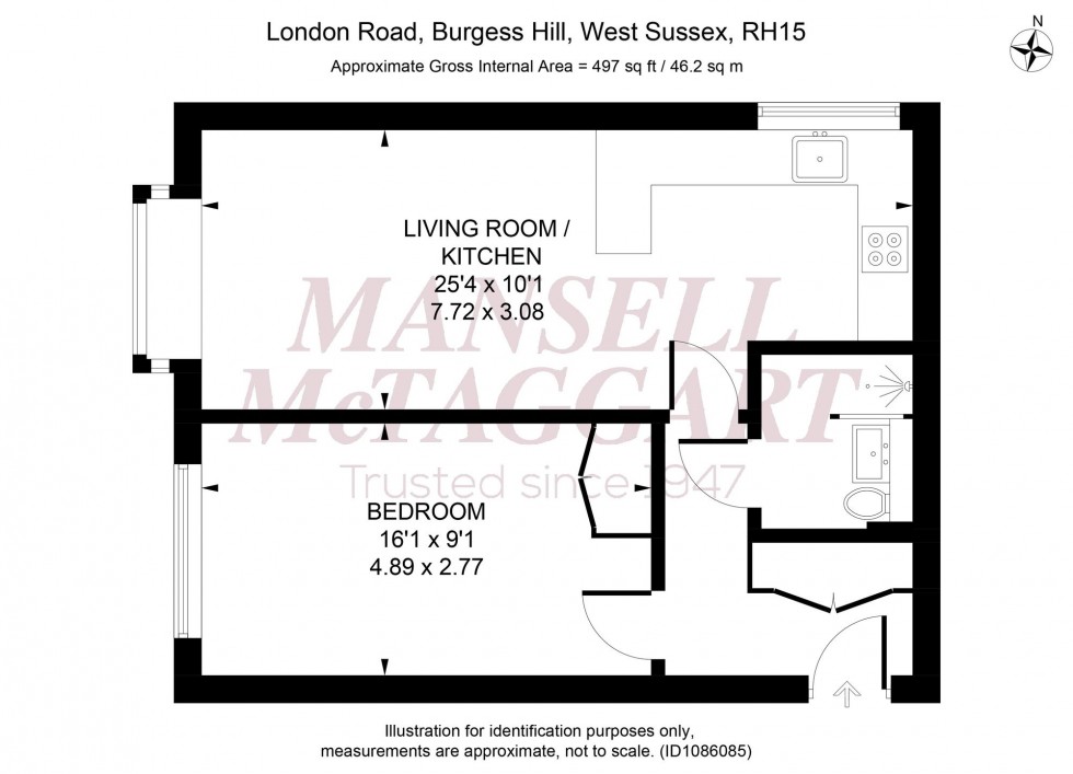 Floorplan for London Road, Burgess Hill, RH15