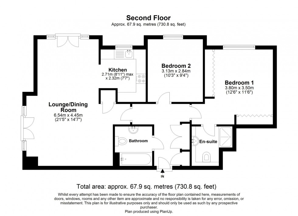 Floorplan for Garland Road, East Grinstead, RH19