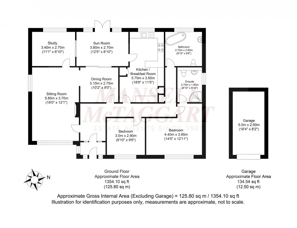 Floorplan for Thornden, Cowfold, RH13