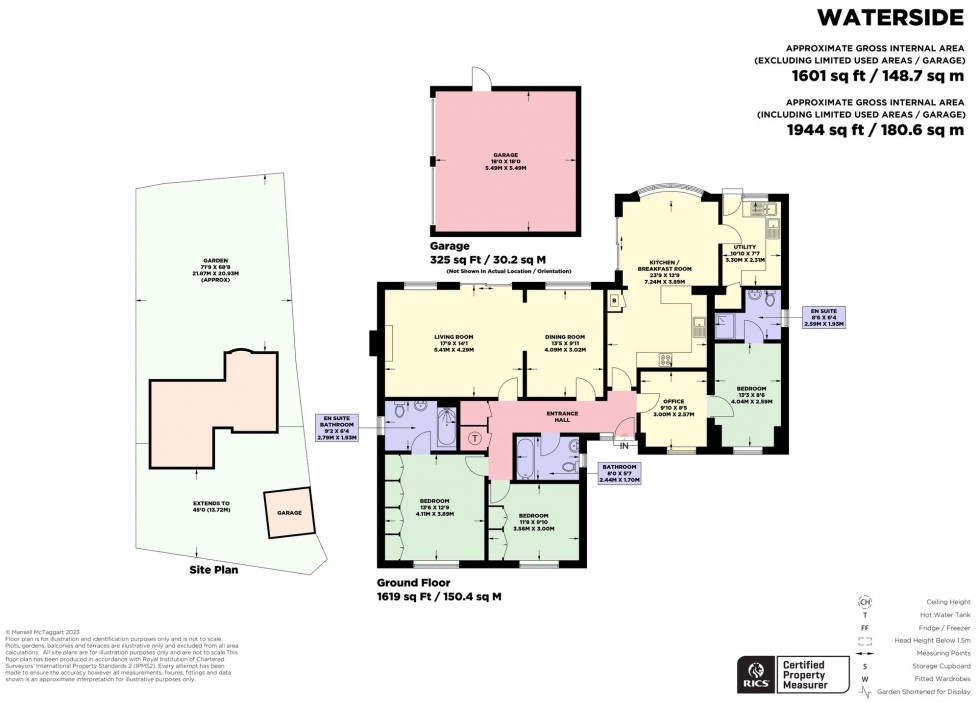 Floorplan for Ockley Lane, Hassocks, BN6