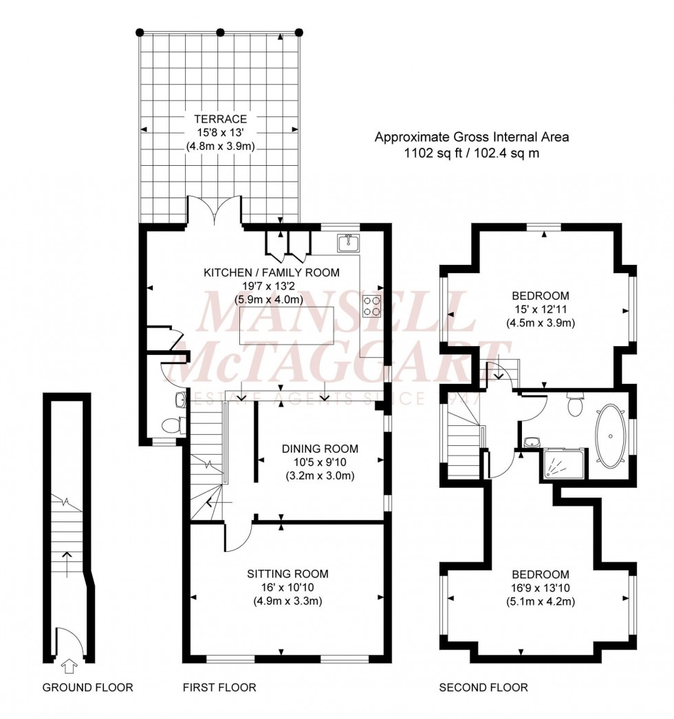 Floorplan for Junction Road, Burgess Hill, RH15