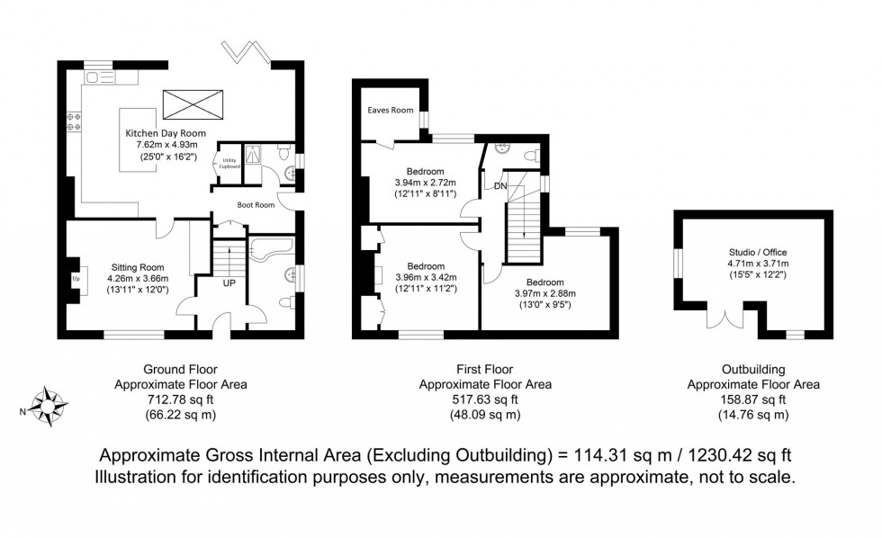 Floorplan for Cross Way, Lewes, BN7