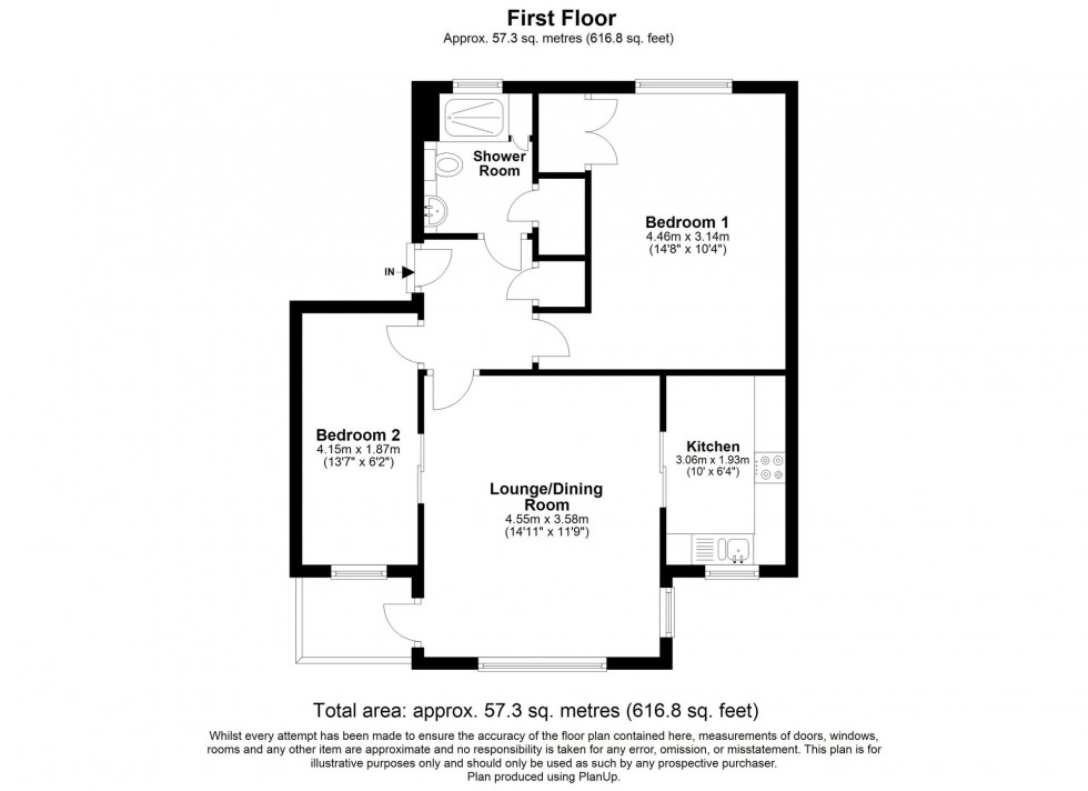 Floorplan for Hartfield Road, Oakwood Park Hartfield Road, RH18