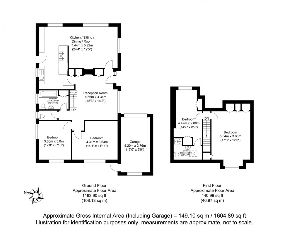 Floorplan for Delaware Road, Lewes, BN7