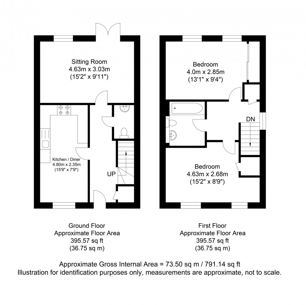 Floorplan for Hedgerow Lane, Tunbridge Wells, TN2