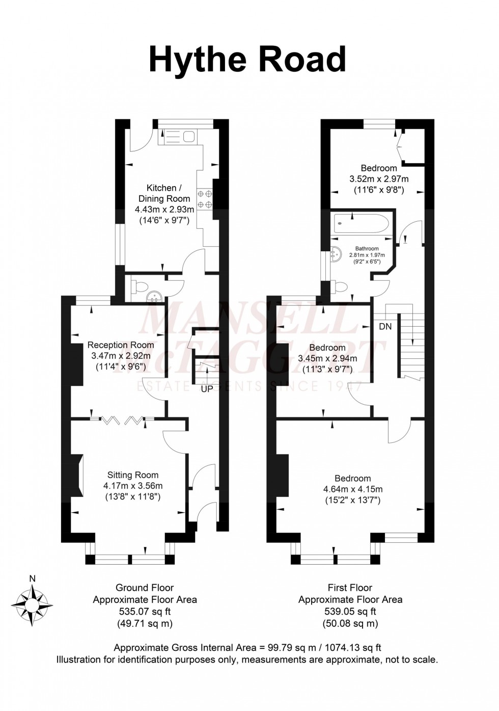 Floorplan for Hythe Road, Brighton, BN1