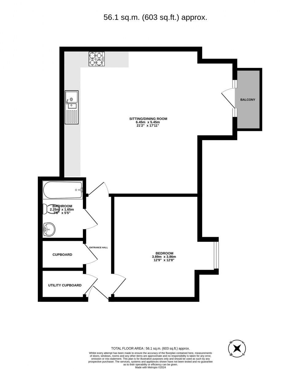 Floorplan for Hoadley Road, Comet House, RH6