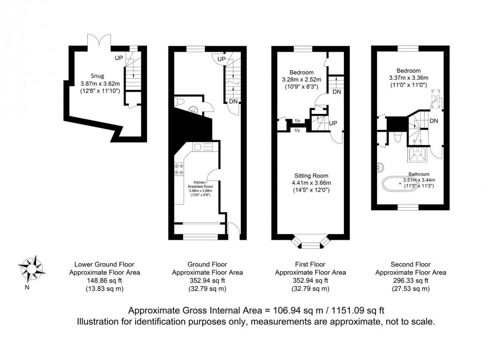 Floorplan for High Street, Lewes, BN7