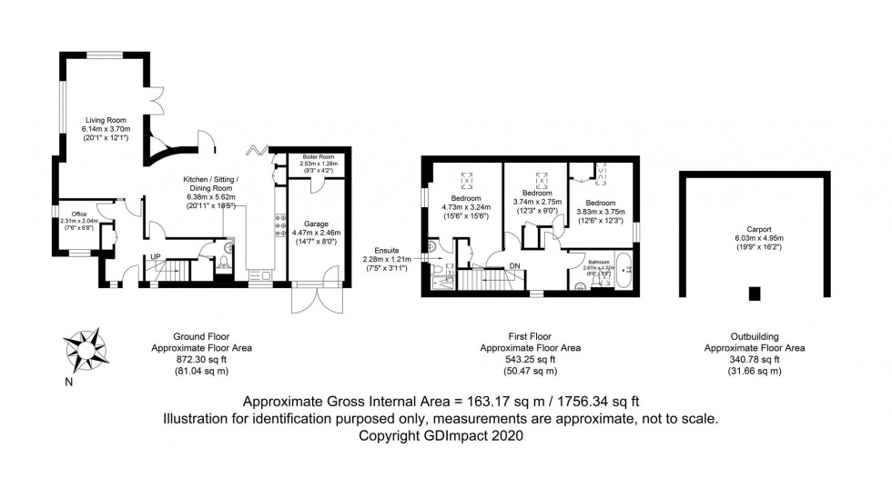 Floorplan for The Green, Newick, BN8