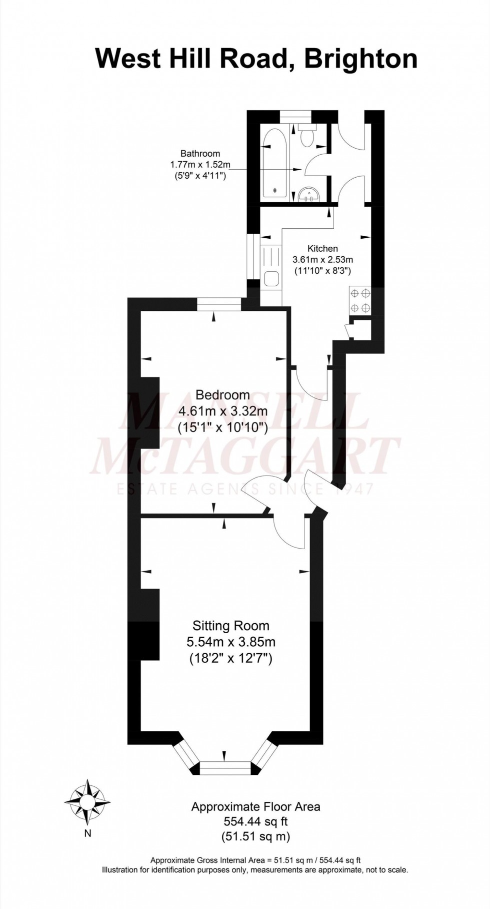 Floorplan for West Hill Road, Brighton, BN1