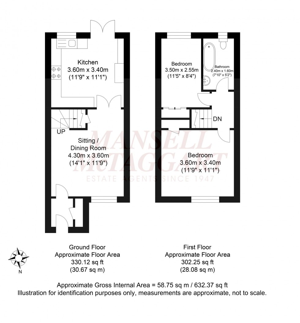 Floorplan for Bearsden Way, Broadbridge Heath, RH12