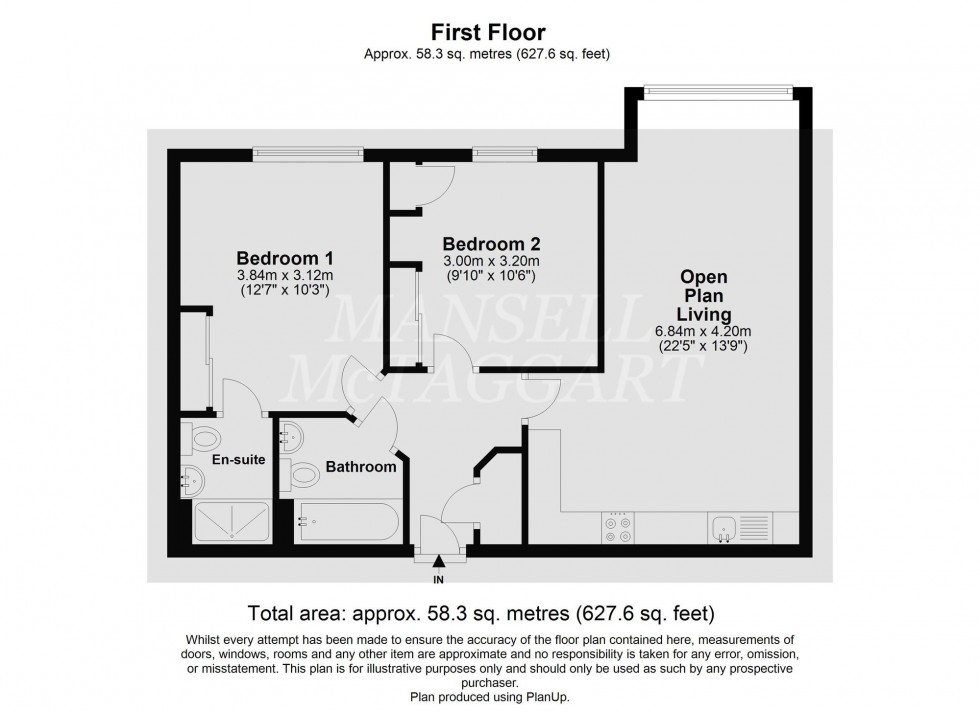 Floorplan for Fosters Place, Kiln House, RH19