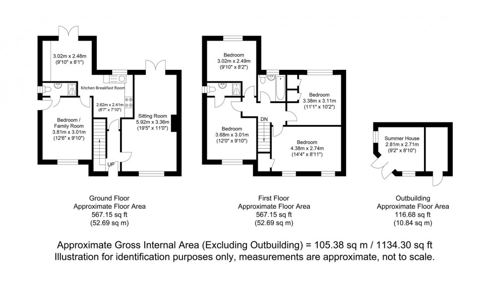 Floorplan for The Meadows, Lewes, BN7