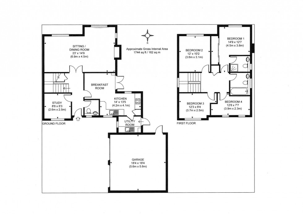 Floorplan for Hammingden Lane, Highbrook, RH17