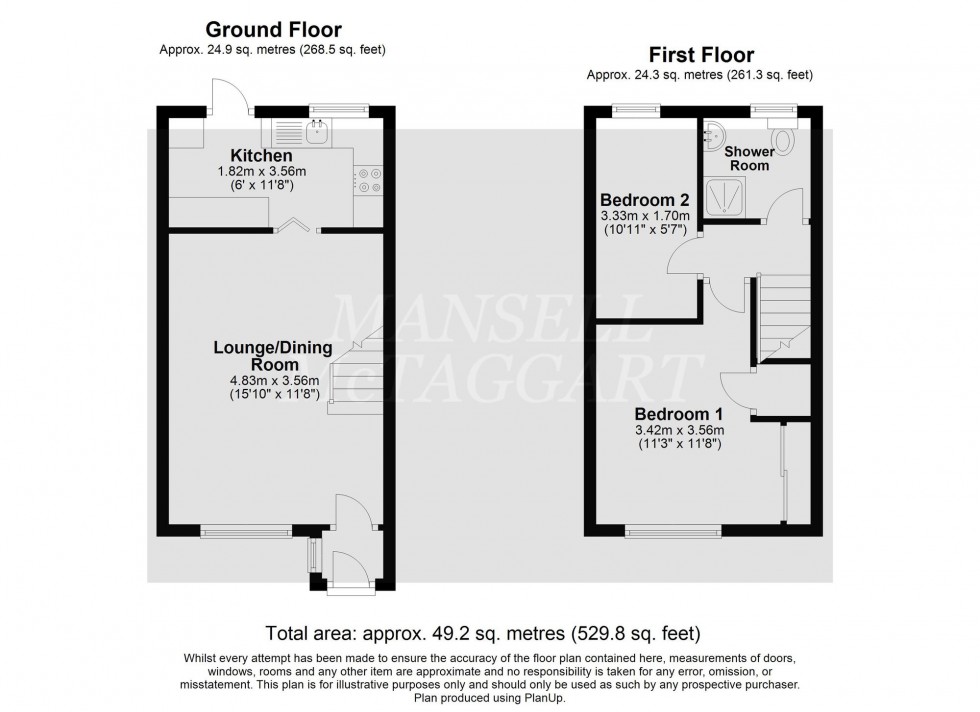 Floorplan for Pavilion Way, East Grinstead, RH19