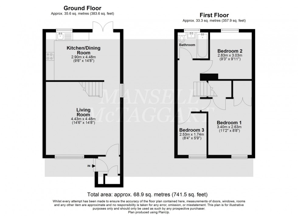 Floorplan for The Grooms, Worth, RH10