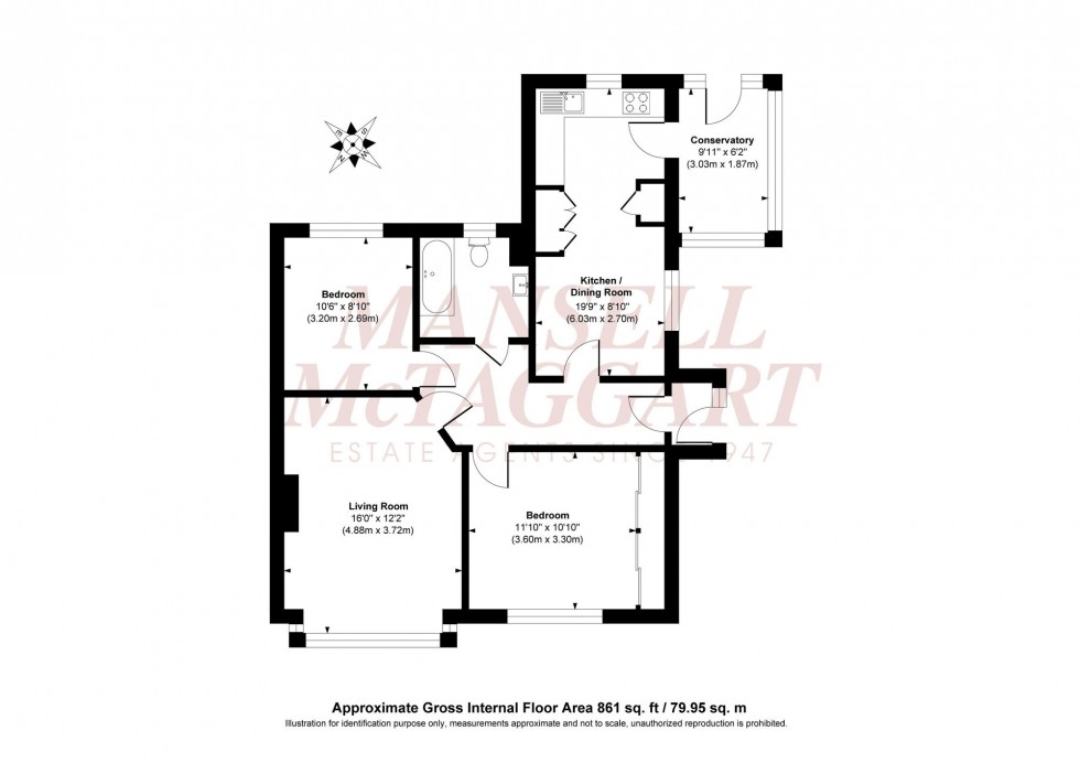 Floorplan for Potters Lane, Burgess Hill, RH15