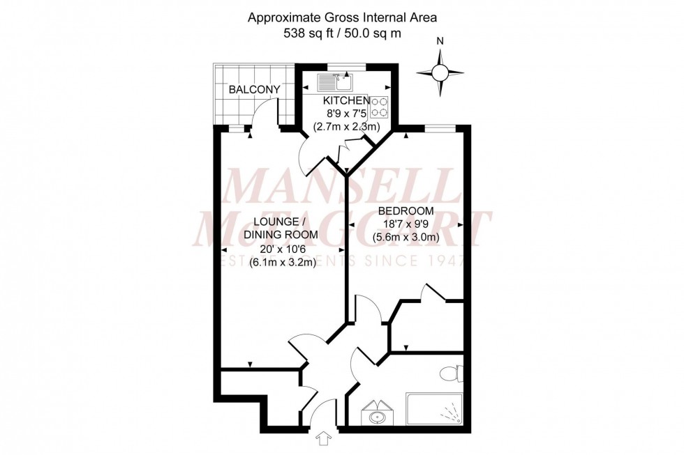 Floorplan for The Brow, Corbett Court The Brow, RH15