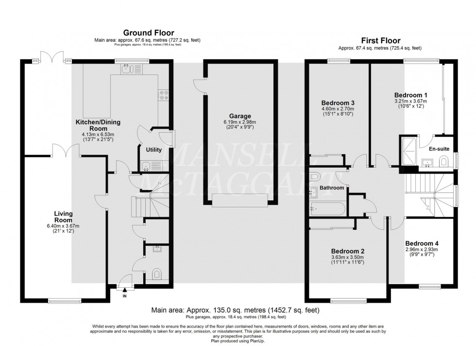 Floorplan for Hansom Way, Pease Pottage, RH11