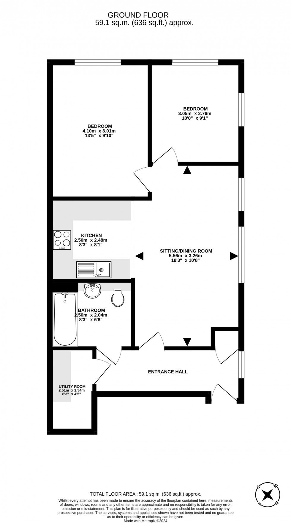 Floorplan for 6 Yattendon Road, Horley, RH6