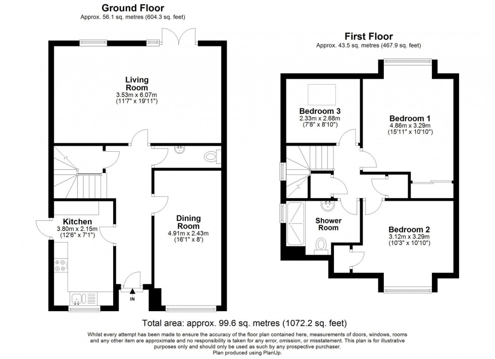 Floorplan for Mindelheim Avenue, East Grinstead, RH19