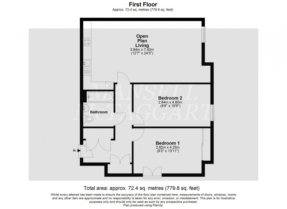 Floorplan for Dowlen Close, Crawley, RH10