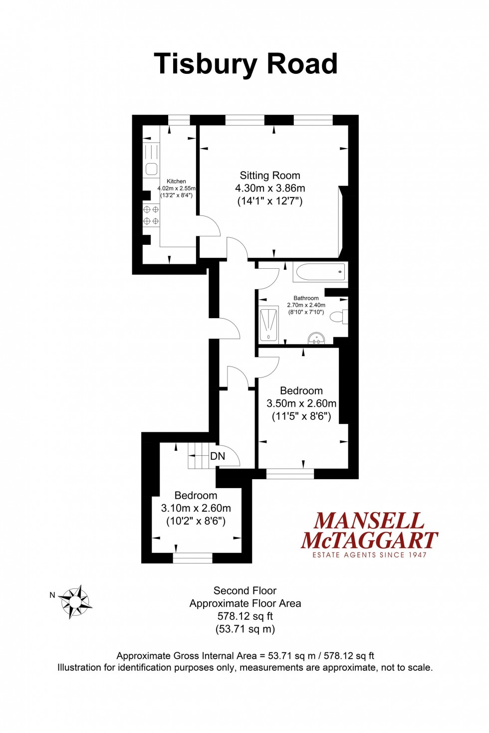 Floorplan for Tisbury Road, Hove, BN3