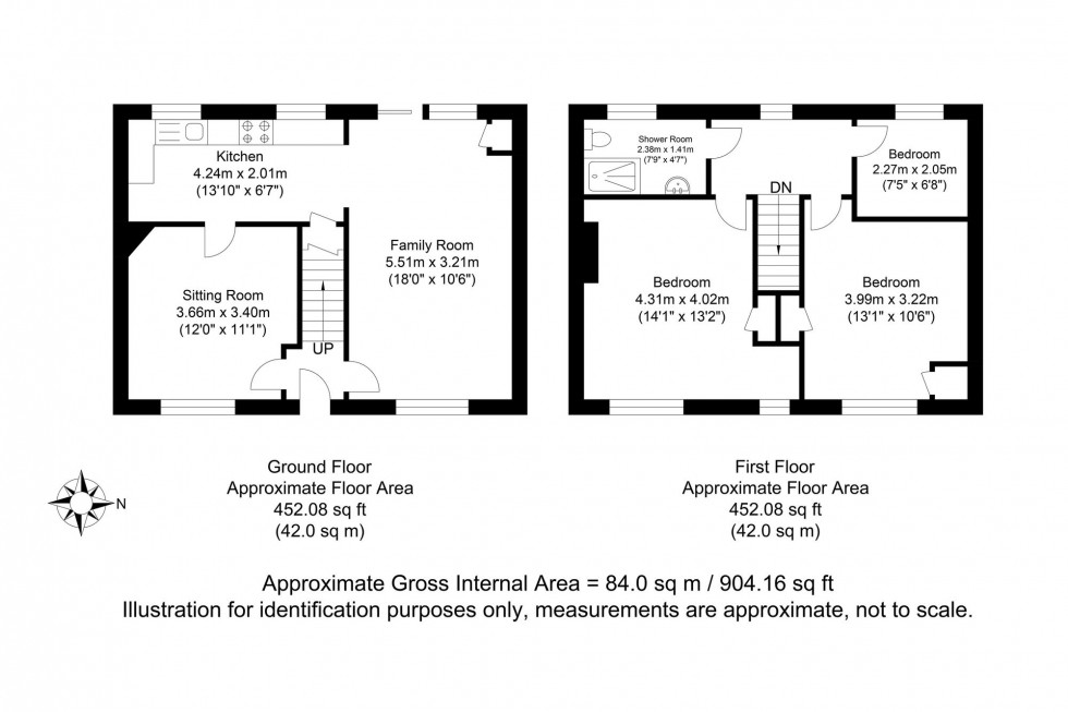 Floorplan for South Way, Lewes, BN7