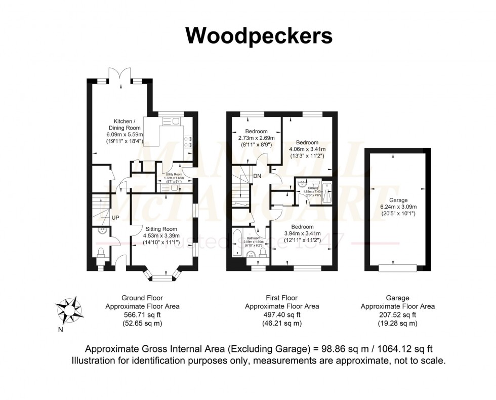 Floorplan for Woodpeckers, Billingshurst, RH14