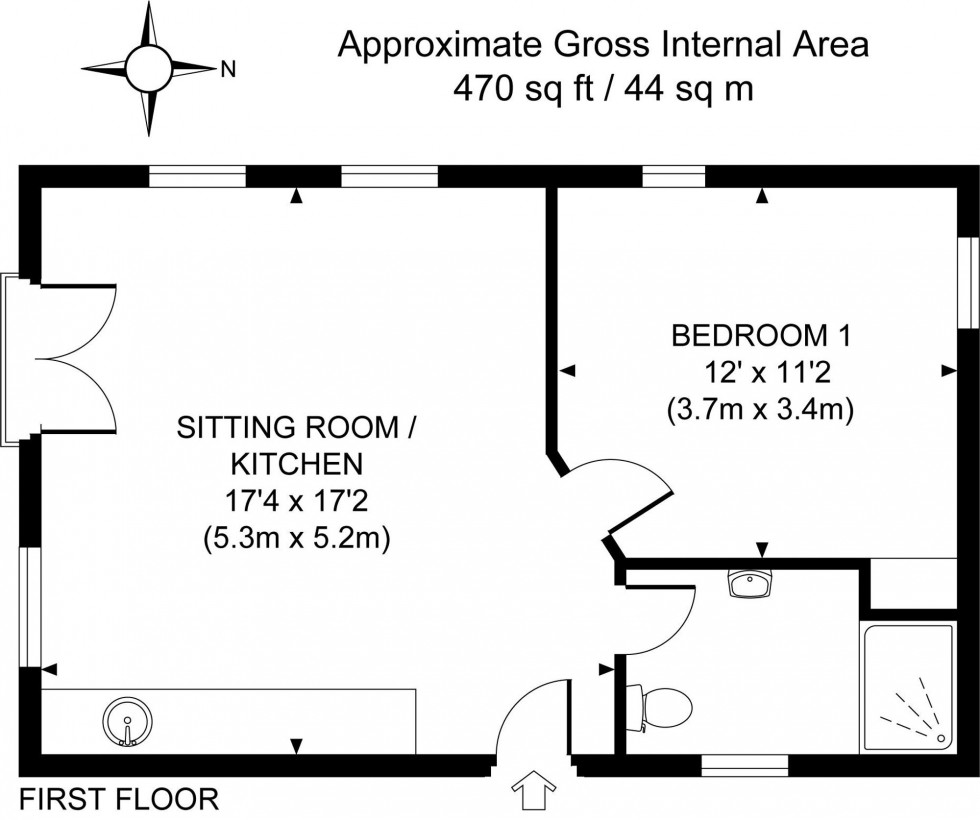 Floorplan for Gower Road, Haywards Heath, RH16