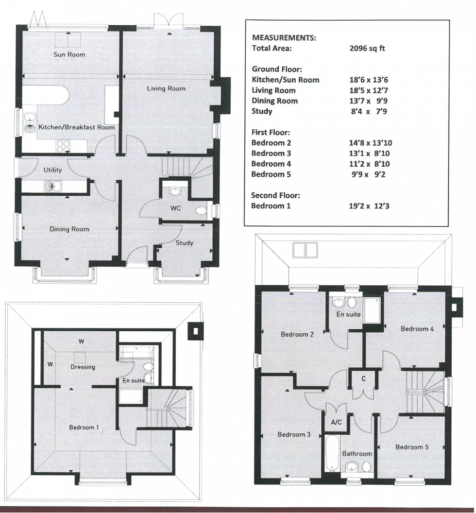 Floorplan for Ferny Croft, Haywards Heath, RH16