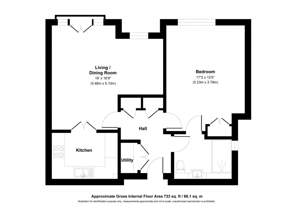 Floorplan for Kleinwort Close, Hurst Place, RH16