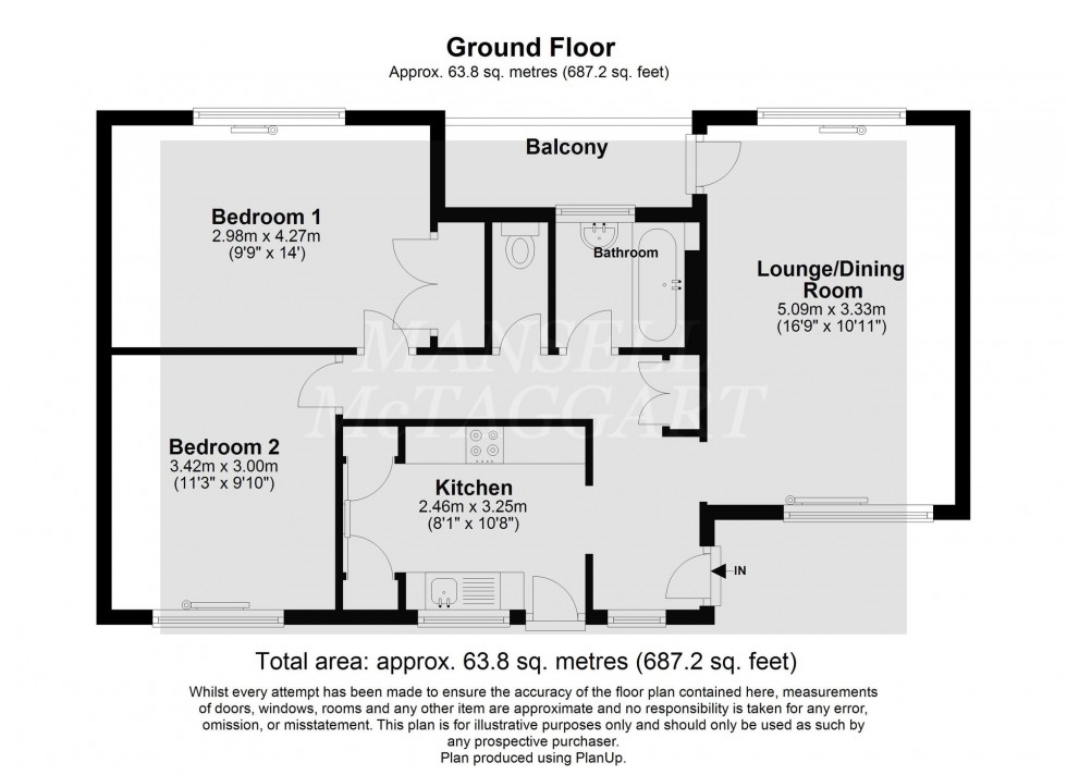 Floorplan for Monksfield, Crawley, RH10