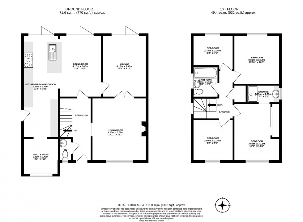 Floorplan for Selbourne Close, Crawley, RH10