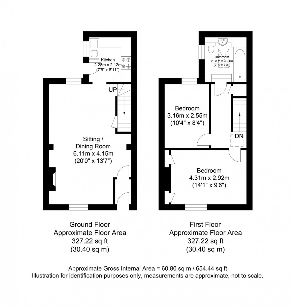 Floorplan for Valence Road, Lewes, BN7