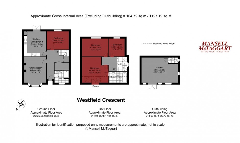 Floorplan for Westfield Crescent, Brighton, BN1