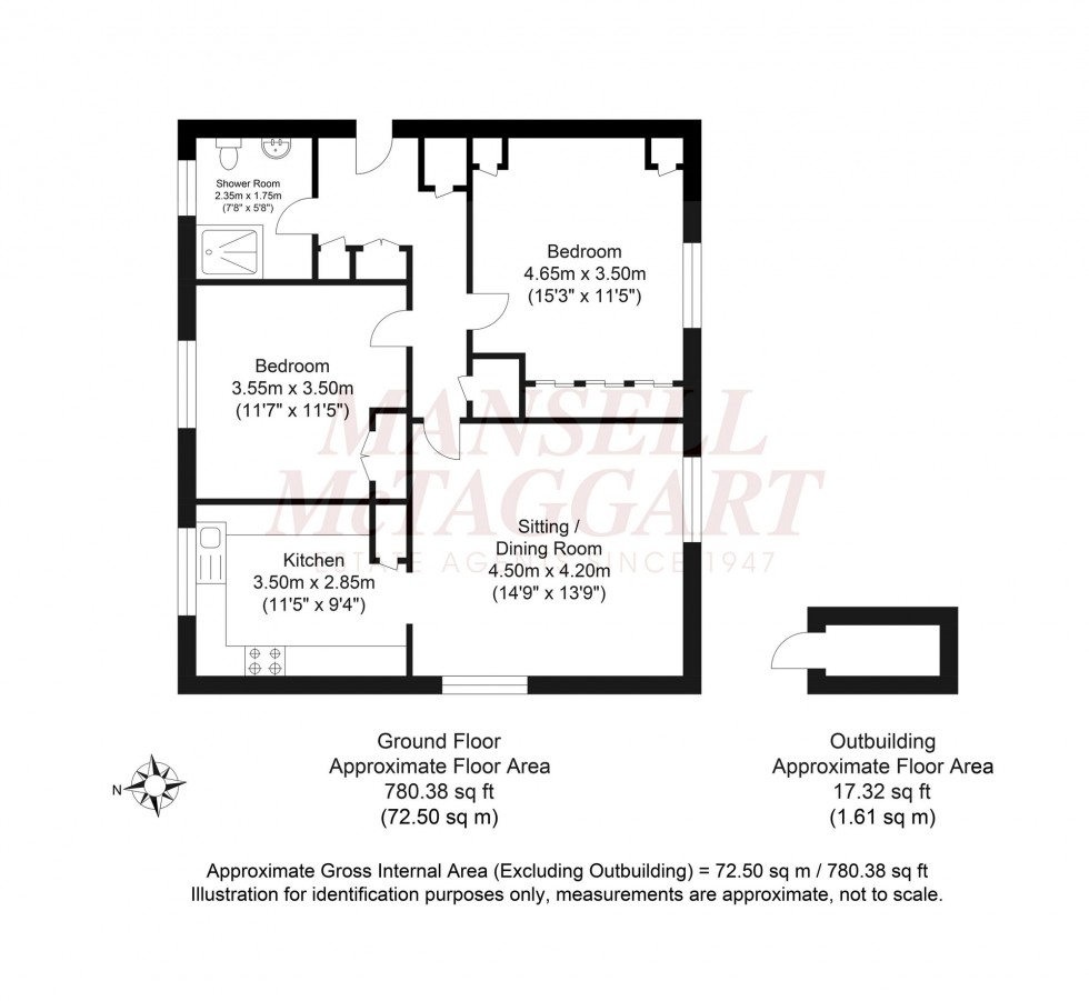 Floorplan for Gardeners Close, Warnham, RH12