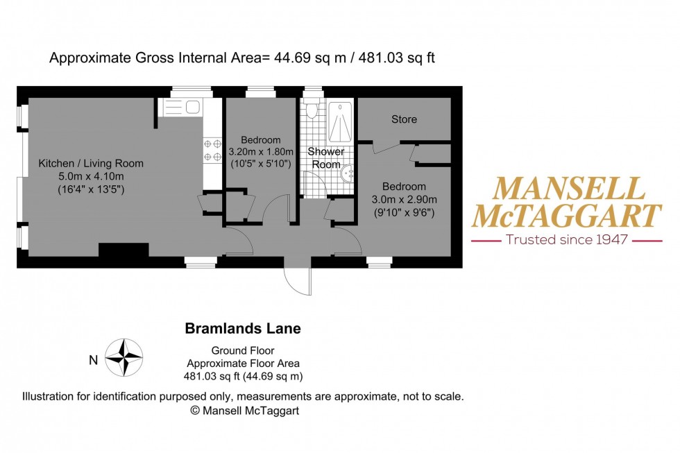 Floorplan for Downsview Park, Bramlands Lane, BN5