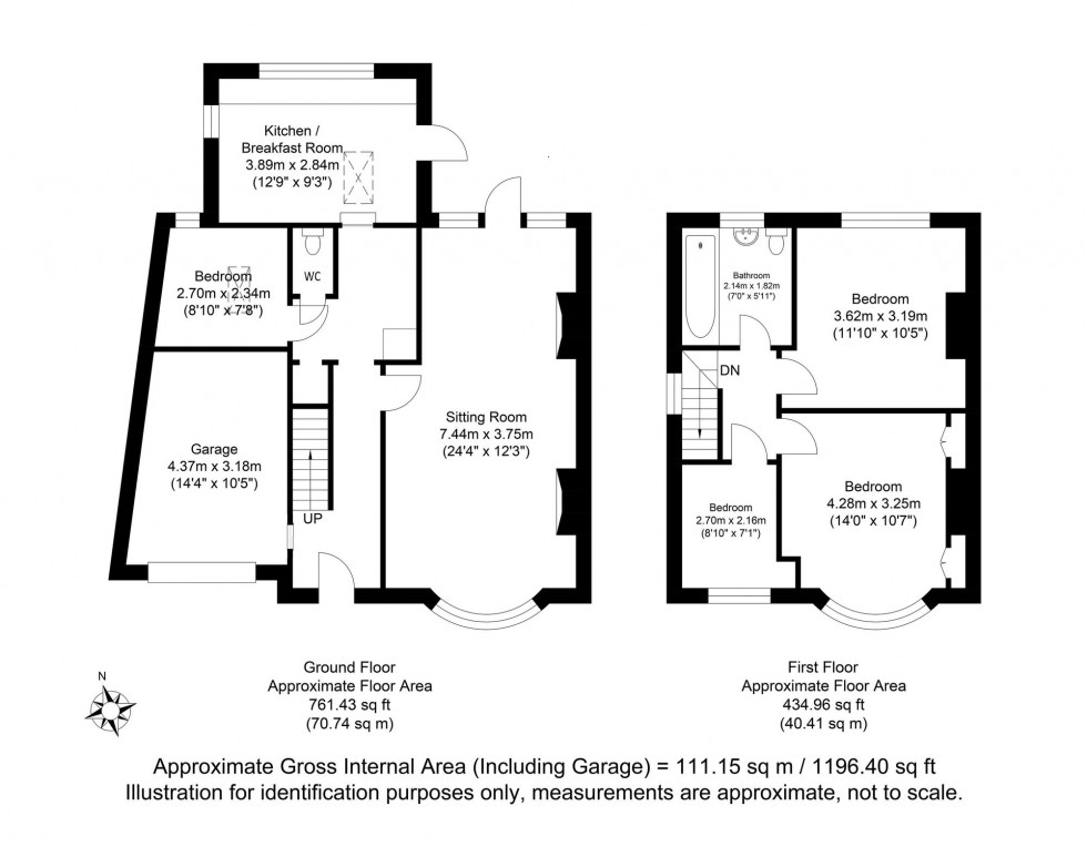 Floorplan for South Way, Lewes, BN7