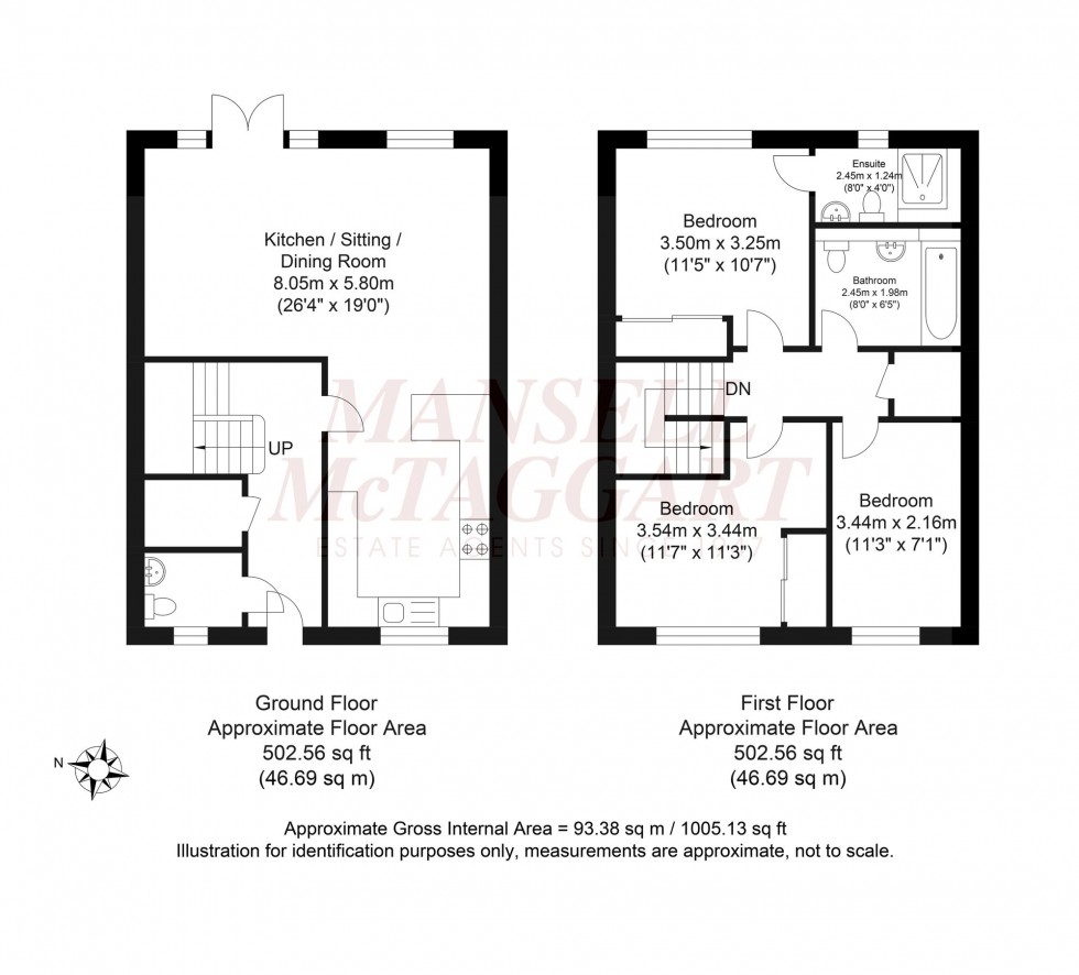 Floorplan for Kipling Close, Green Lane, TN6