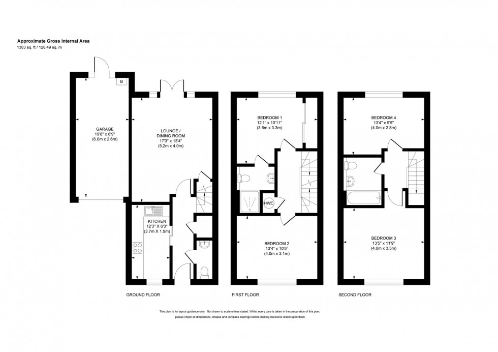 Floorplan for Trubwick Avenue, Haywards Heath, RH16