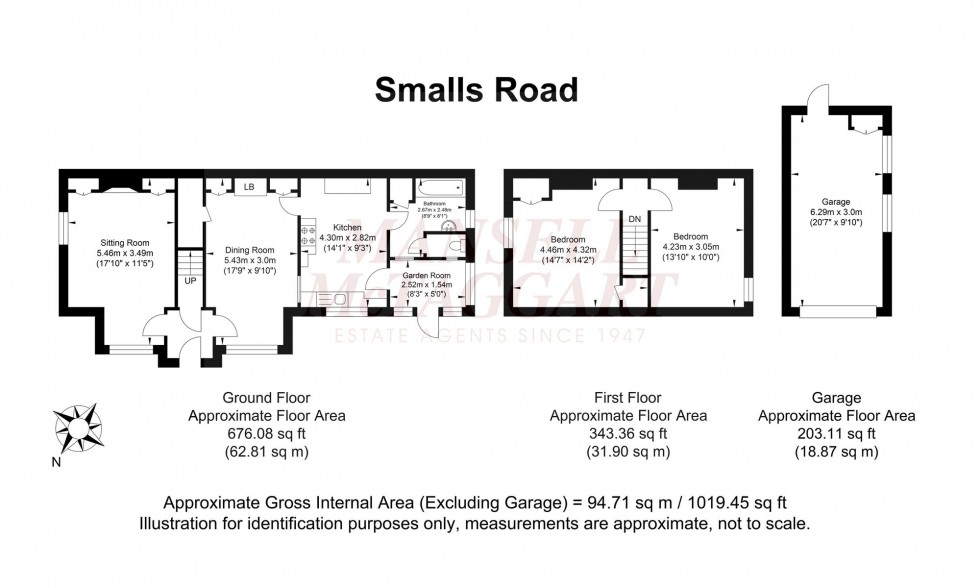 Floorplan for Smalls Hill Road, Norwood Hill, RH6
