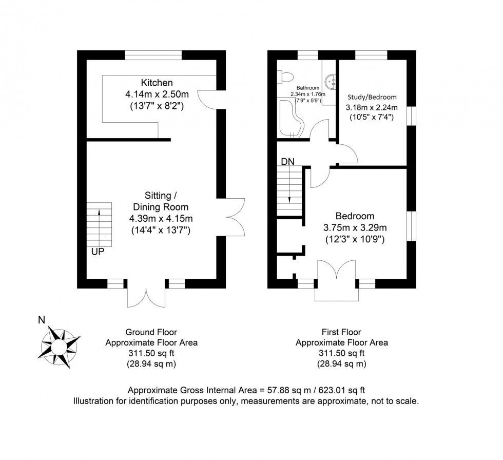 Floorplan for The Lynchets, Lewes, BN7