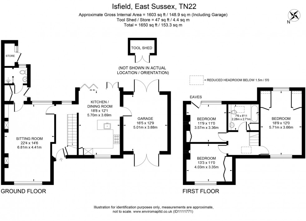 Floorplan for Isfield, Uckfield, TN22