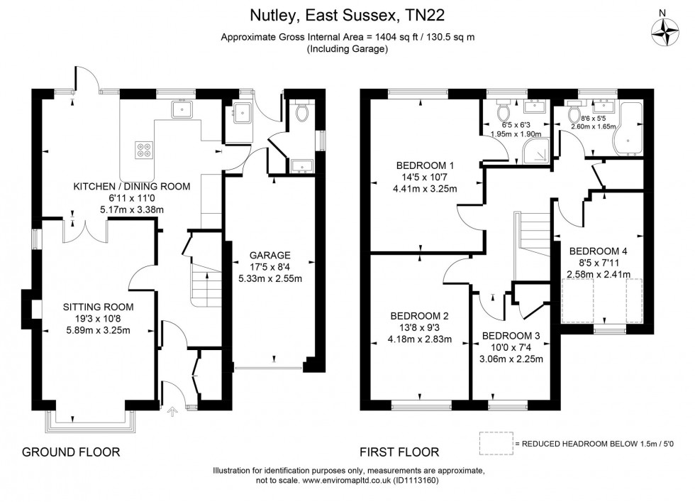 Floorplan for Ashdown Chase, Nutley, TN22