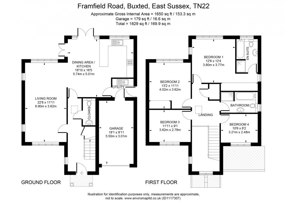 Floorplan for Framfied Road, Buxted, TN22