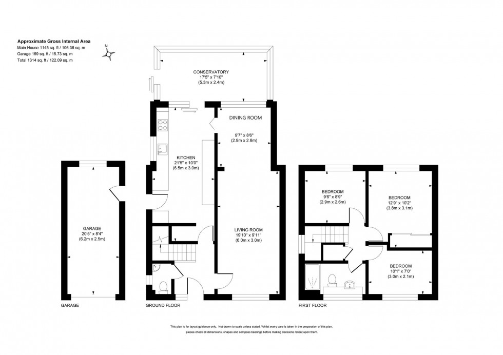 Floorplan for Sandy Vale, Haywards Heath, RH16