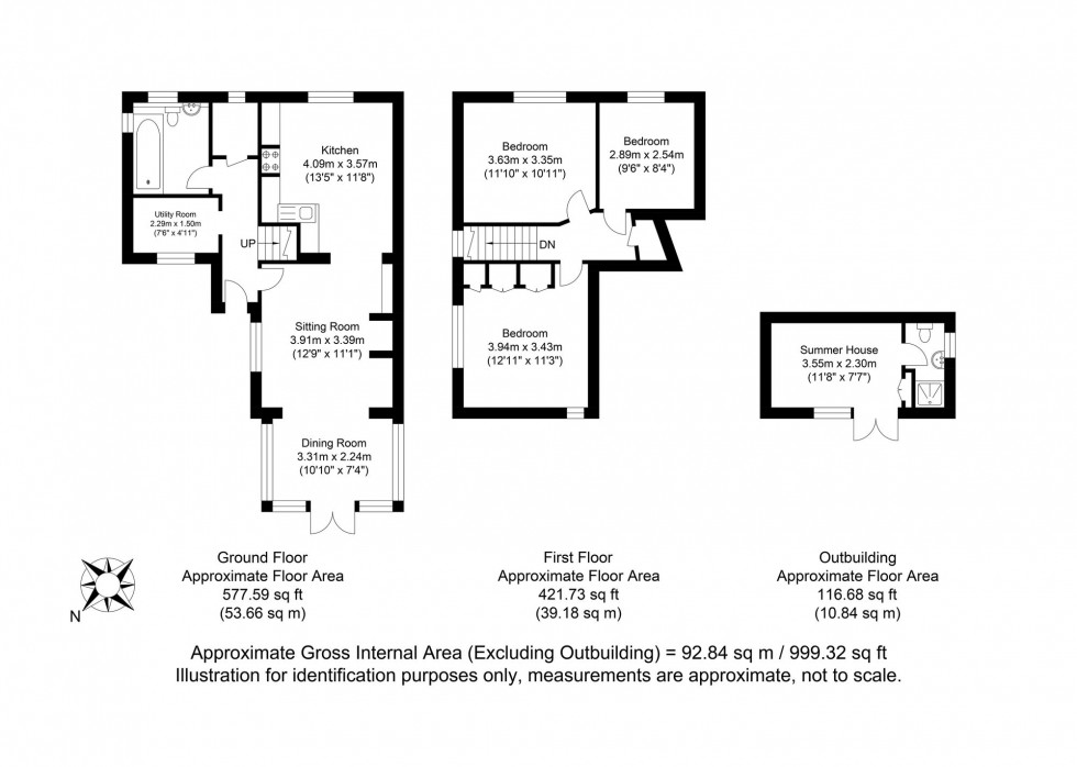 Floorplan for The Street, Rodmell, BN7